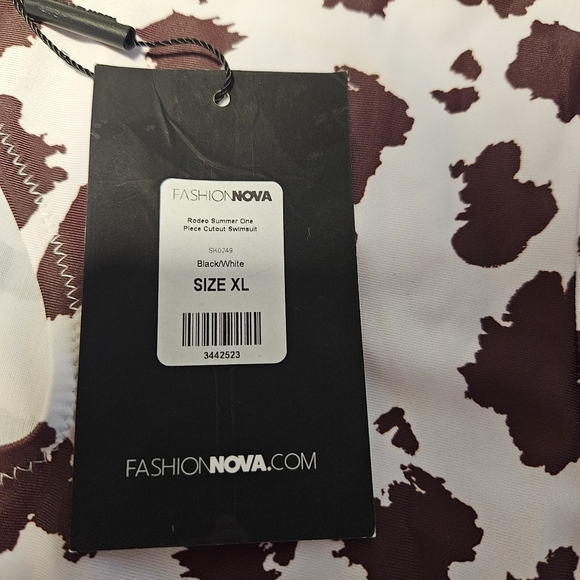 Fashion Nova Rodeo Summer One-Piece Bathing Suit Size XL - Picture 5 of 7